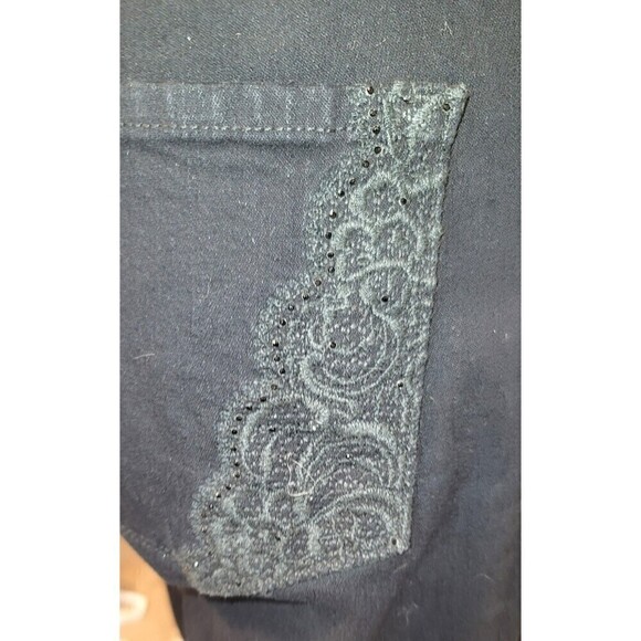 NYDJ Barbara High Waist Stretch Bootcut Dark Wash Jeans Size 4P - Picture 8 of 14